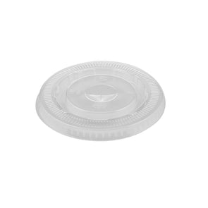 PET CLEAR FLAT LID w/ SLOT (Case of 1000)