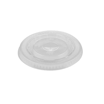 PET CLEAR FLAT LID w/ SLOT (Case of 1000)