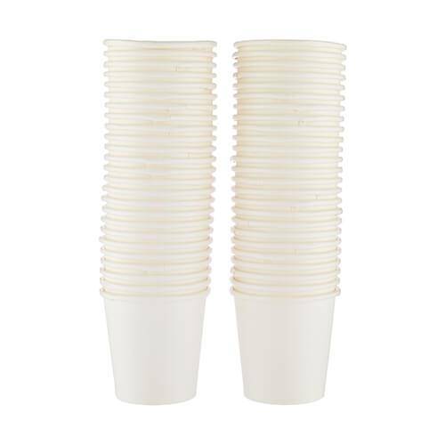 Heavy Duty White Single Wall Paper Cups 16 OZ  (500 CT)